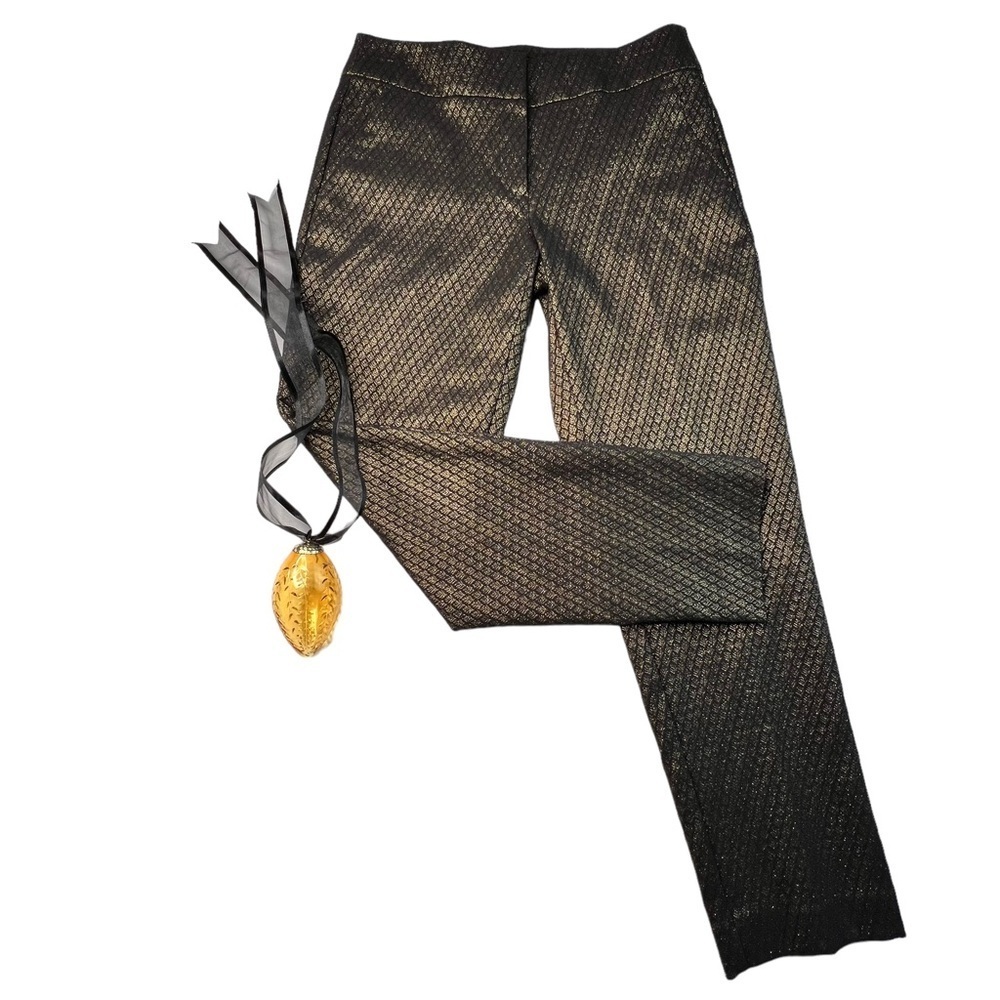 LOFT Marisa Metalic Slim Ankle Pant 4